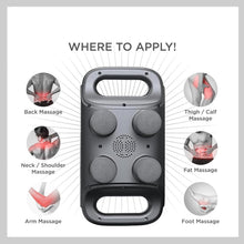 4 Heads Massager Machine for Pain Relief | جهاز تدليك بأربع رؤوس لتخفيف الألم